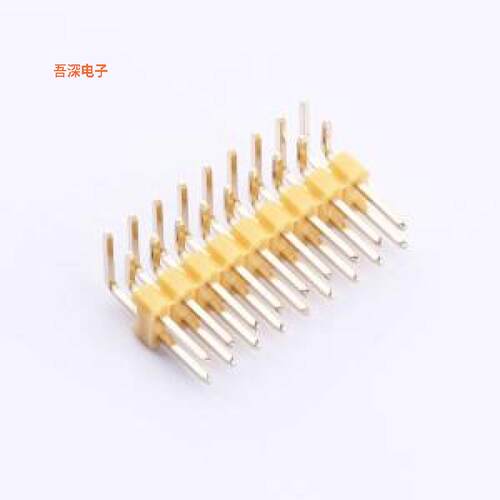 PZ254R-12-18P-YL |原装弯插,P=2.54mm排针