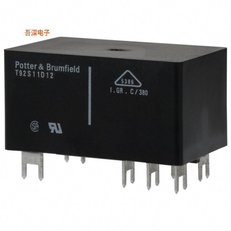 T92S11D12-12 |原装插件RELAY GEN PURPOSE DPDT 30A 12V