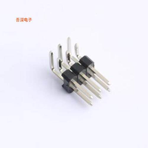 HDGCPH254-PW02-03 |PA6.0 PB6.85 PC3.02排针弯插,P=2.54mm