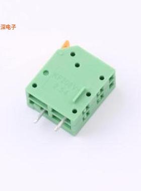 KF208VB-2.54-2P |原装插件,P=2.54mm弹簧式接线