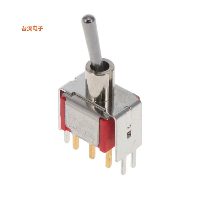 100DP1T1B4VS2RE |通孔SWITCH TOGGLE DPDT 0.4VA 20V