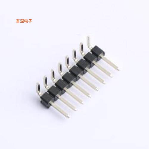 HDGCPH254-PW01-08 |PA6.0 PB4.4 PC3.0排针弯插,P=2.54mm