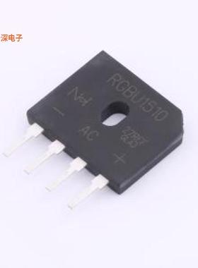 RGBU1510 |整流桥RGBU1510,GBU,切脚,L6.0±0.4mm（凸台以下）