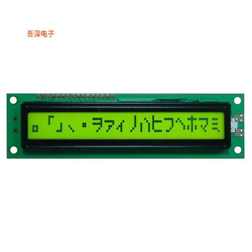 GFC1601C-YPOE-JS|16.016X1STN-YYELLOW GREEN122*3