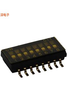 KE08RTGR |SPSTSWITCH SLIDE DIP SPST 0.025A 24V