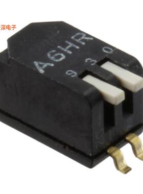 A6HR-2104-PM |SPSTSWITCH PIANO DIP SPST 0.025A 24V