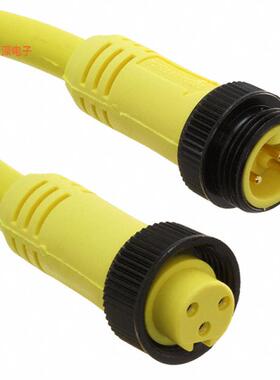 1300100488 |插座CIRC CBL 3POS RCPT TO PLUG 6.56'