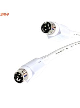 YL426462M0YL4WH(R) |插座CIRC CBL 4POS RCPT TO RCPT 6.56'