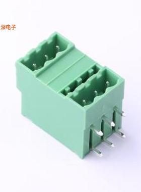 KF2EDGRH-5.0-2*3P |原装弯插,P=5mm插拔式接线