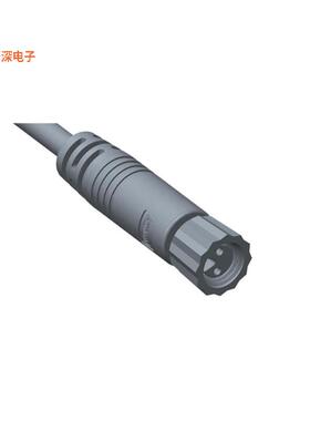 8AP-02AFFM-SL7A01 |插座CIRC CBL 2POS RCPT TO WIRE 3.28'