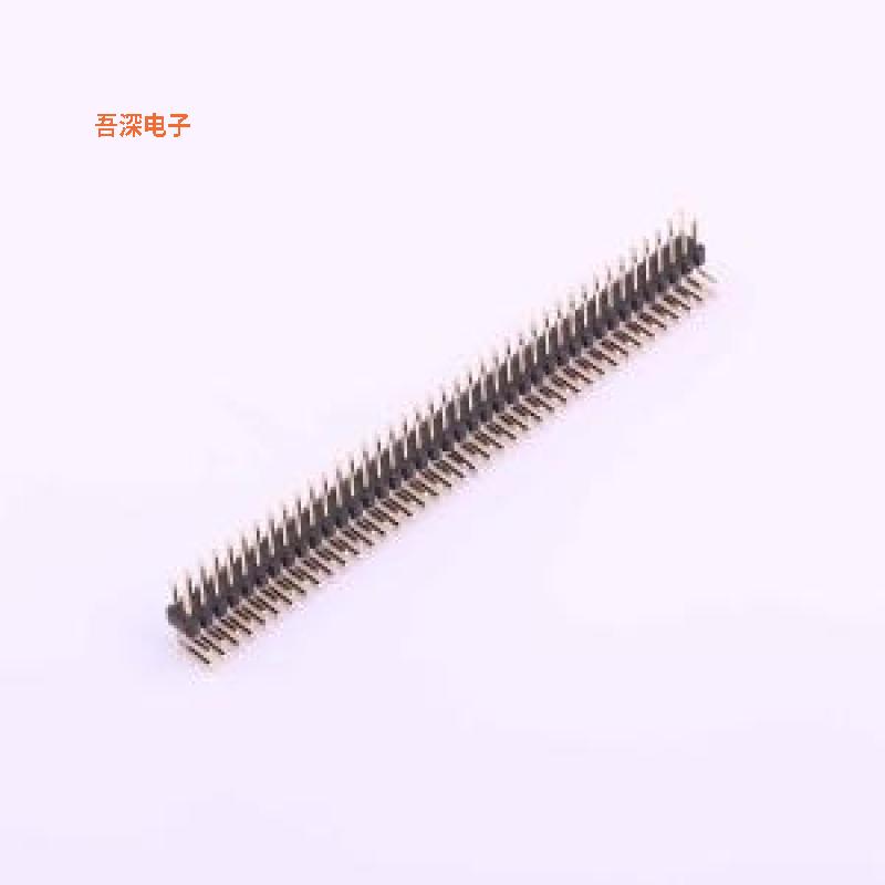 X6521WR-2x40H-C60D30 |高镀金 抗氧化排针弯插,P=2.54mm