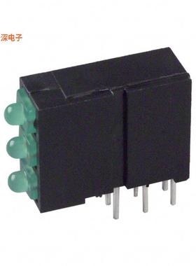 5700100222F |绿色（x 3） CBI 2MM 3X1 GREEN RA