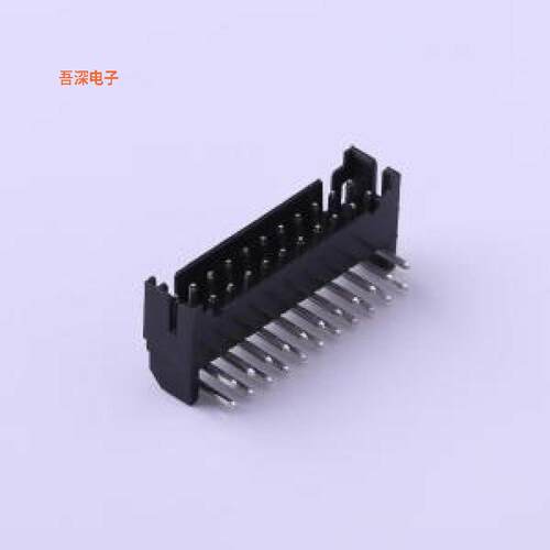 HX20016-22WA black |配套：HX20016-22Y线对板针座弯插,P=2mm