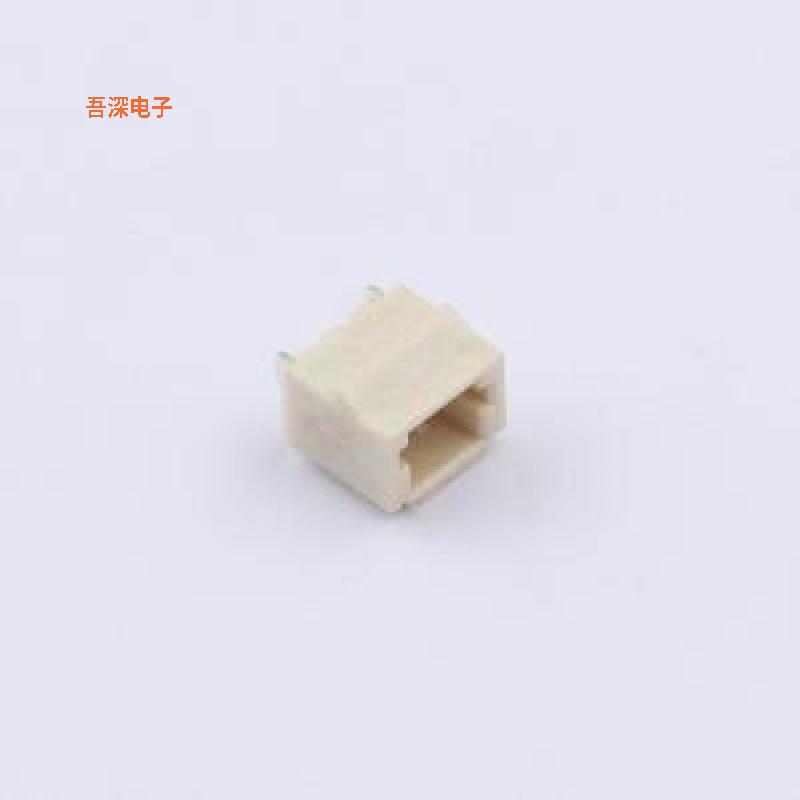 WAFER-NH100W-2A |线对板针座WAFER NH1.0卧贴带扣2P