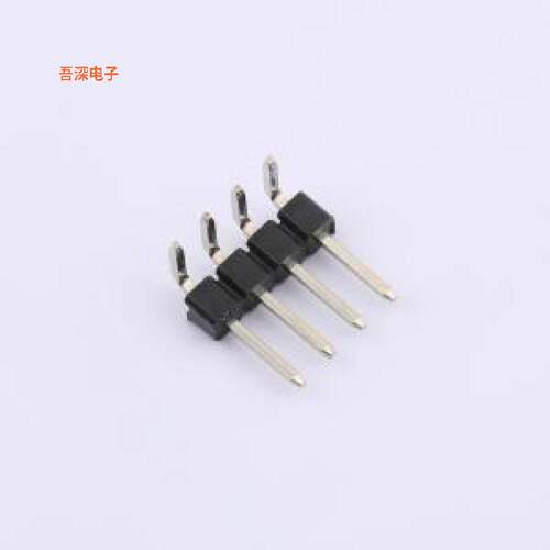 HX PZ2.54-1x4P WZ PBT |原装弯插,P=2.54mm排针