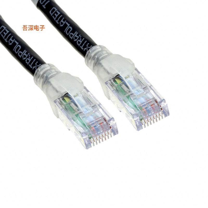 C601100015 |圆形线缆PATCHCORD BCAT6+ CMR BLK 15FT