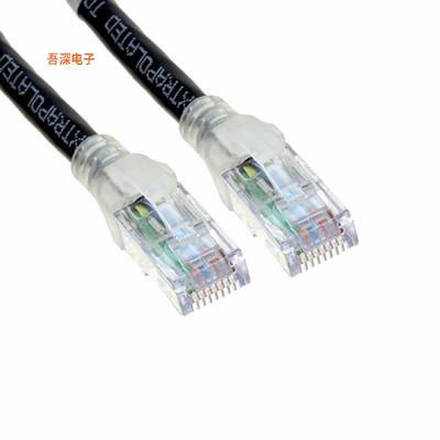 C601100010 |圆形线缆PATCHCORD BCAT6+ CMR BLK 10FT