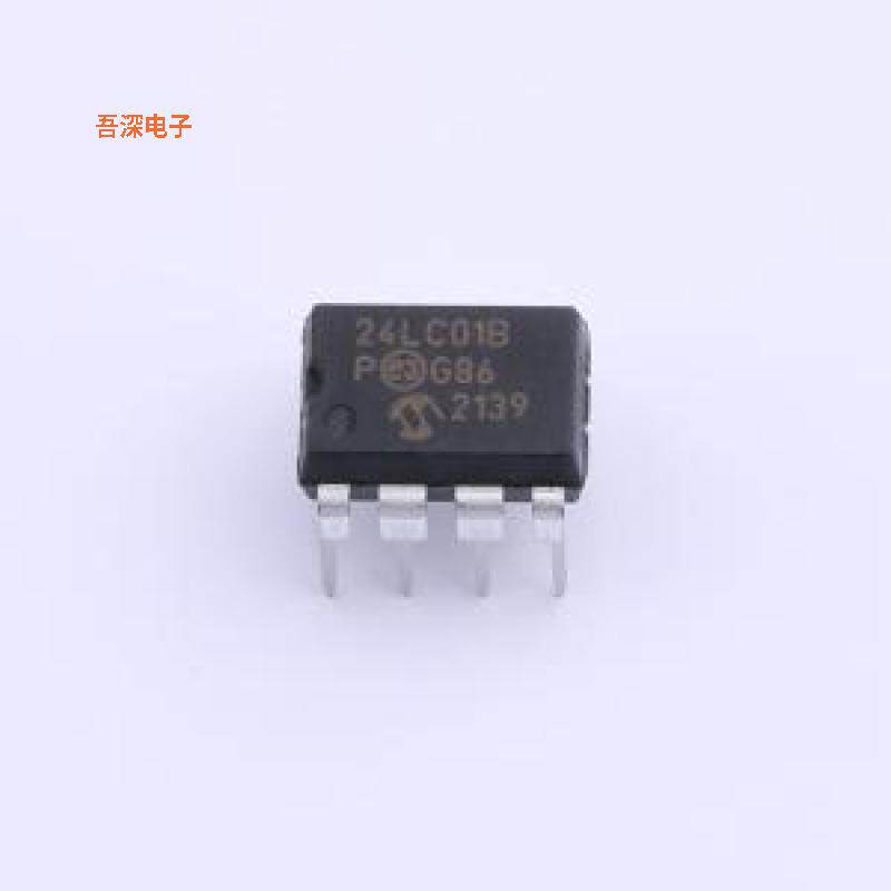 24LC01B/P |原装PDIP-8IC EEPROM 1KBIT I2C 400KHZ 8DIP