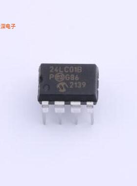 24LC01B/P|原装PDIP-8IC EEPROM 1KBIT I2C 400KHZ 8DI