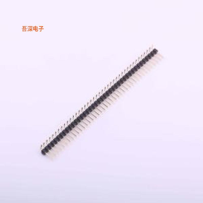 X6511WR-40H-C60D30R2 |高镀金 抗氧化排针弯插,P=2.54mm