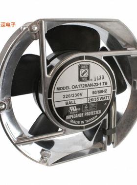 OA172SAN-22-1TB |230VACFAN AXIAL 172X50.8MM 230VAC TERM