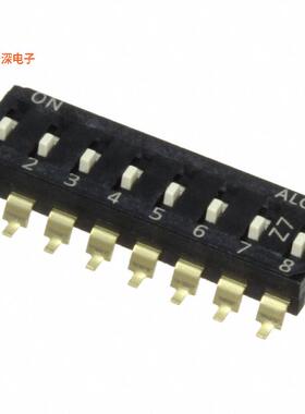 EDS08SGNNTU04Q |SPSTSWITCH SLIDE DIP SPST 0.025A 24V