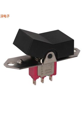 7107J26Z3QE22 |面板安装，卡入式SWITCH ROCKER SPDT 5A 120V
