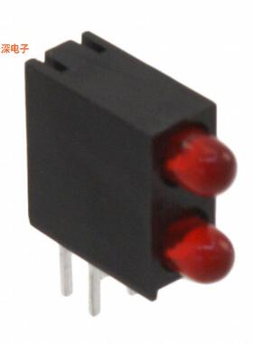 WP934EB/2SRD |红色（x 2） CBI 3MM BI-LVL RED RA