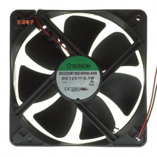 12VDCFAN A99 AXIAL 120X38MM WIRE EEC0381B2 12VDC 000U
