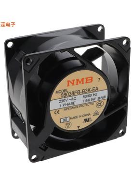 08038FB-B3K-EA-00 |230VACFAN 80MM X 38MM 230VAC TERMINAL