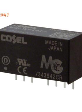 MGFW104812 |隔离模块DC DC CONVERTER +/-12V 10W
