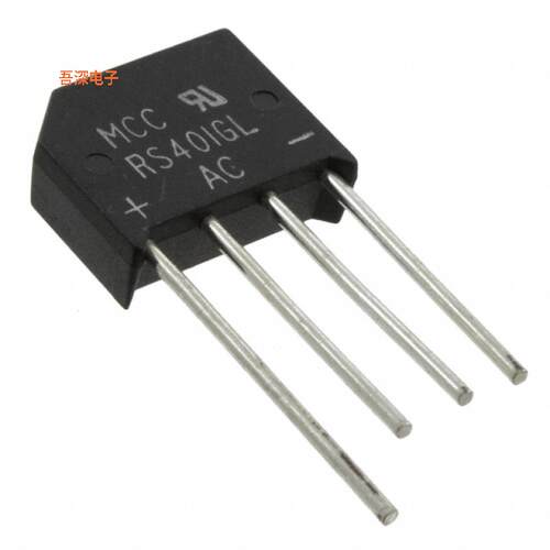 RS401GL-BP |原装全新BRIDGE RECT 1PHASE 50V 4A RS-4L