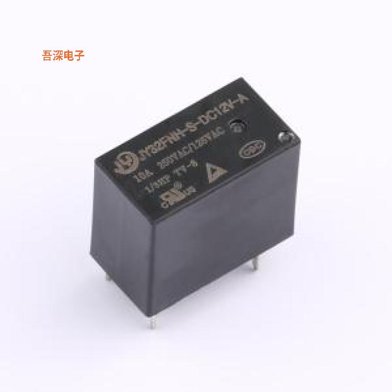 JY32FNH-S-DC12V-A/10A |原装插件,18.2x10.2mm功率继电器