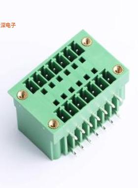 DB2ERHM-3.5-2*7P-GN |原装弯插,P=3.5mm插拔式接线