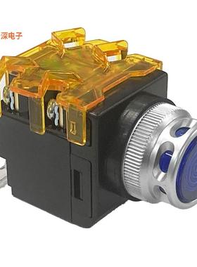 KH-511TL-24V-B |面板安装25mm 1NO 1NC Push button switch