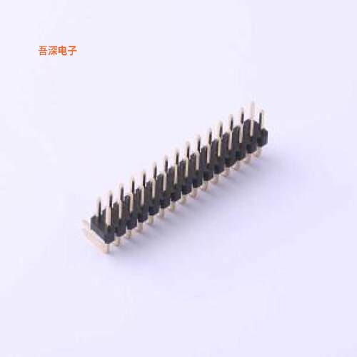X6521WR-2x15H-C60D30 |高镀金 抗氧化排针弯插,P=2.54mm