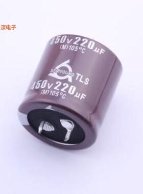 TLS450V220M30*30 |原装插件,D30xL30mm牛角型电解