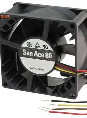 9GA0824P2S001 |24VDCFAN AXIAL 80X32MM 24VDC WIRE