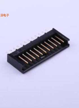 280520-2 |线对板针座12 位 接头  间距2.54mm 通孔 金