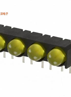 5500307004F |黄色（x 4） CBI 5MM QUAD YLW RA PC MNT