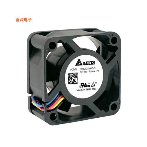 EFB0424VHD-CP5 |原装全新AXIAL 40X40X20MM 24V PWM IP55