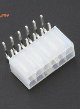 5569-2x6P WZ |线对板针座4.2mm 2*6P 双排弯针透明