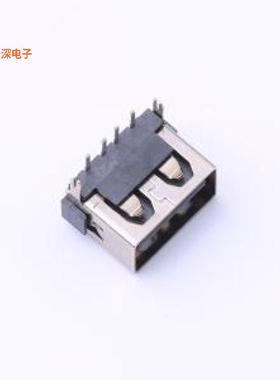 USB-HXS-116DIP |USBAF10.0后插后插平口6.3黑胶反向