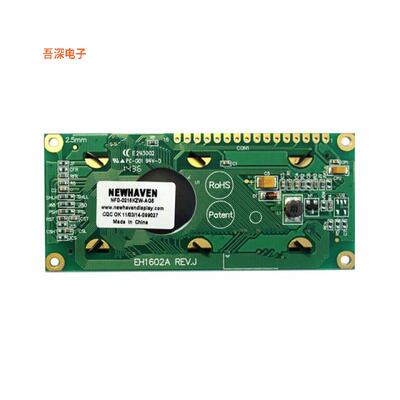 NHD-0216KZW-AG5|32.0O MODULE 32DIG 16 X 2 PASSIV