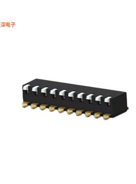 EDSP10SGLNNTR04 |SPSTSWITCH PIANO DIP SPST 0.025A 24V