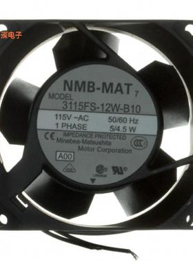 3115FS-12W-B10-A00 |115VACFAN AXIAL 80X38MM 115VAC WIRE