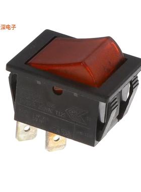C1353ALBR2 |原装全新SWITCH ROCKER DPST-NO 20A 250V