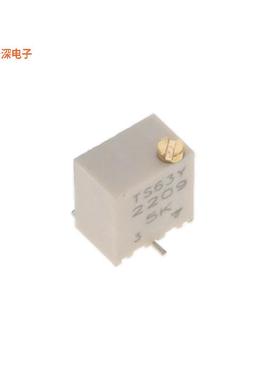 TS63Y502KT20 |5 kOhmsTRIMMER 5K OHM 0.25W GW TOP ADJ