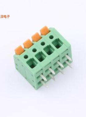 KF208R-3.81-4P|原装弯插,P=3.81mm弹簧式接