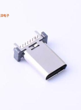 KH-TYPE-C-L13.7-16P-STM |USBTYPE-C16P母座立贴13.7H